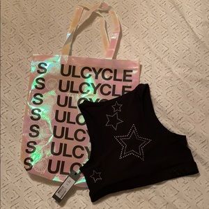 Brand NWT SoulCycle Star Stud Sports Bra - Size M